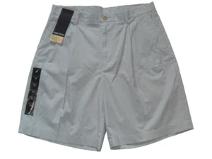 Nautica Specialty Men's Short Blue/White Short Pleated 34 W New - Picture 1 of 17