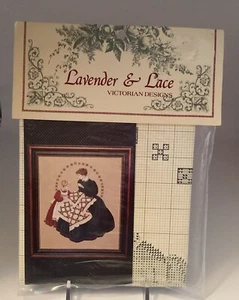 Lavender & Lace The Quilt Maker Counted Cross Stitch Chart & Instructions - Picture 1 of 2