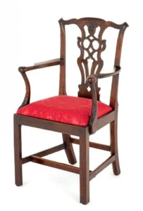 Chippendale Arm Chair Mahogany 18th Century - Picture 1 of 8