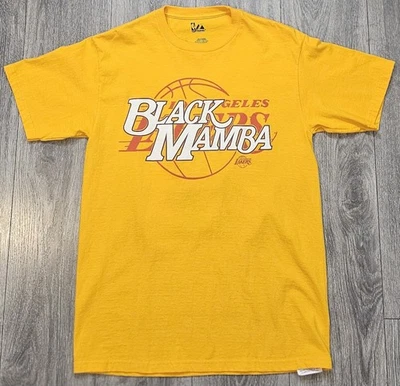 Vintage Majestic Kobe Bryant Black Mamba #24 Graphic T-Shirt Yellow Men's Size M - Image 1 of 4