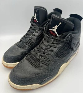 Jordan 4 Retro Laser Men's Size 12.5 Black Gum CI1184-001 Jumpman 23 - Picture 1 of 12