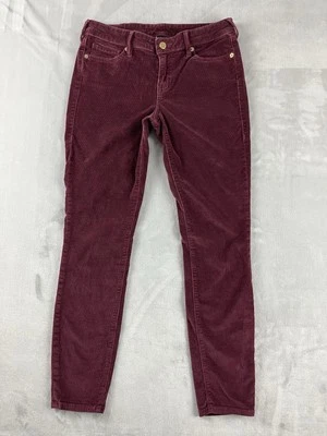 True Religion Pants  Women 29 Burgundy Halle Stretch Corduroy Slim Fit Preppy - Image 1 of 4
