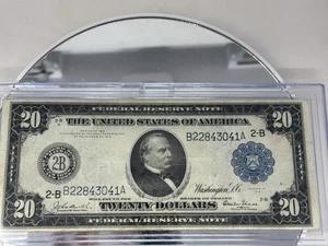 20 Dollar Series 1914 Large Note Federal Reserve Note Bank Of New York - Picture 1 of 8