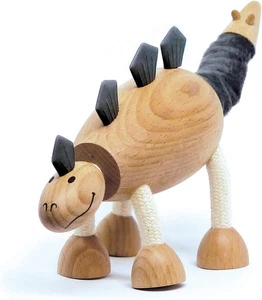 Anamalz Hidden Valley Stegosaurus Dinosaur Wooden Toy 17981 - Picture 1 of 1