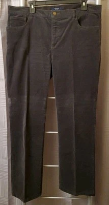 Pantalones de pana Chaps para mujer 16 gris oscuro bolsillos rectos elásticos lavado oscuro Foto 1 de 4