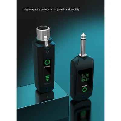 2 4G Wireless XLR Microphone System Rechargeable Battery Multiple Device - Image 1 of 4