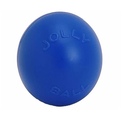 Jolly Pets Push-N-Play Ball Blue 10 inch  Interactive Hard Plastic Toy for Dogs - Image 1 of 4