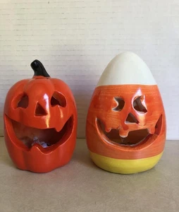 2X Light up Color Changing LED Lights PUMPKIN, CANDY CORN GOBLIN Halloween - Picture 1 of 9