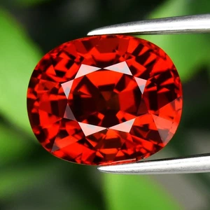 💎 Excellent 5.04ct VVS Oval Natural Orange Spessartite Garnet - Africa Gemstone - Picture 1 of 4