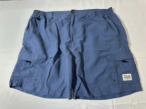Bimini Bay Outfitters Men’s 42 Blue Nylon Cargo Shorts Casual Outdoor - Picture 1 of 6