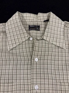 Vintage 70s JC Penny Collection Plaid L Large 15-15.5 Button Up Shirt Mens - Picture 1 of 8