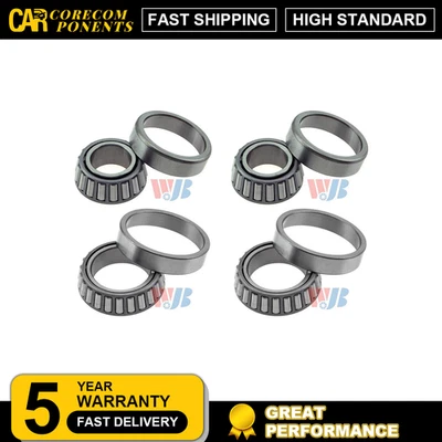 Juego de cojinetes de rueda y carreras 4X WJB delantero interior delantero exterior para 1976-1978 GMC G25 Foto 1 de 2