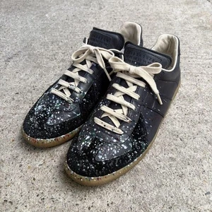 Rare Maison Margiela Paint-Splatter German Trainer Sneakers US 8 from Japan - Bild 1 von 24