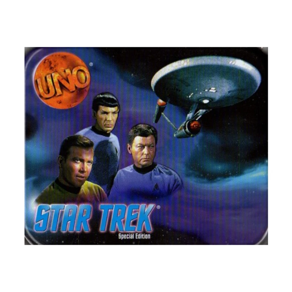 Juego de cartas Mattel UNO (Star Trek edición especial) caja en muy buen estado+/excelente Foto 1 de 1
