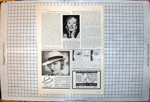 Old Miss Rosalie Corneille Adverts Paper Panama Hat Eye Treatment 1938 20th - Picture 1 of 1