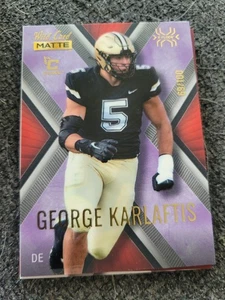 2022 Wild Card Matte X-Plode George Karlaftis 69/100 - Picture 1 of 2