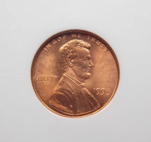 1995 "P" Lincoln Memorial *DOUBLE DIE* 1c NGC MS68 RD #091 *RED* Gem ECC&C, Inc. - Picture 1 of 6