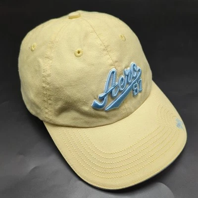 AEROPOSTALE Sombrero Mujer Amarillo Pálido Bajo Perfil Gorra Ajustable Foto 1 de 4