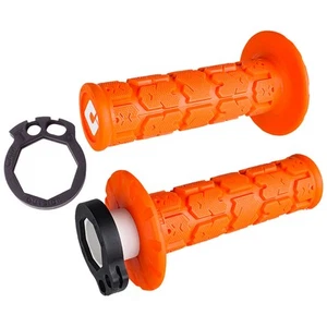 Odi V2 Rogue MX Lock-On Grips Orange For Honda CRF250F 2019-2025 - Picture 1 of 1