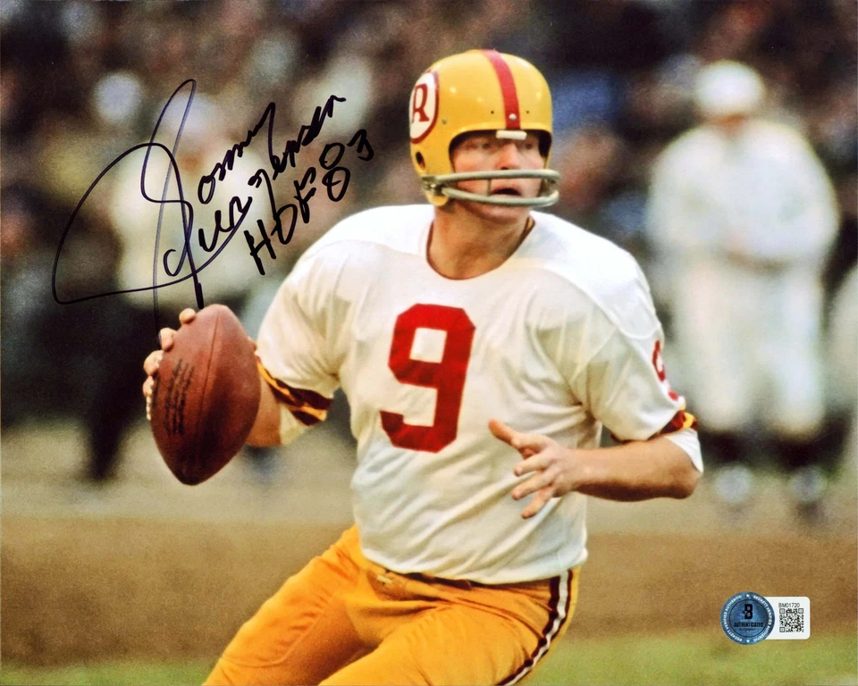 Commanders Sonny Jurgensen "HOF 83" Authentic Signed 8x10 Photo BAS #BM01720 - Image 1 of 1