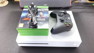 Microsoft Xbox One S 1TB Console Bundle w/4 Games & Controller - Reconditioned - Picture 1 of 14