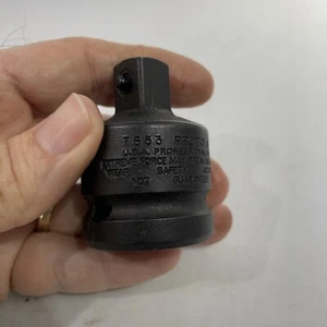 Proto Professional 7653 Impact Adapter 3/4" Female To 1/2" Male Black Oxide USA - Foto 1 di 5