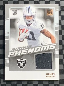 2020 Donruss Football Rookie Phenoms Jersey Relic Henry Ruggs II Raiders - Picture 1 of 4