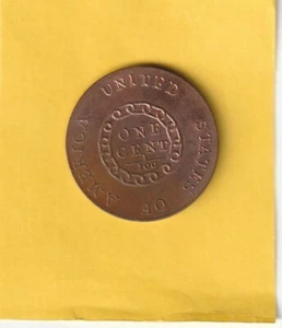 1c 1793 Chain Cent Copy of Reverse -- Lost Dutchman Rare Coins, Indianapolis IN - Picture 1 of 2