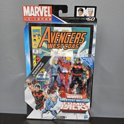 Paquete de 2 cómics Hasbro Marvel Universe Wonderman y Quicksilver Foto 1 de 4