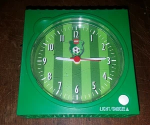 LEGO ANALOG BATTERY OPERATED ALARM CLOCK GREEN FUTBOL FOOTBALL SOCCER - Picture 1 of 5