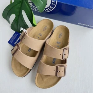 Birkenstock Arizona Tobacco Brown Soft Footbed Oiled Leather Sandals Size 37-45 - Picture 1 of 8