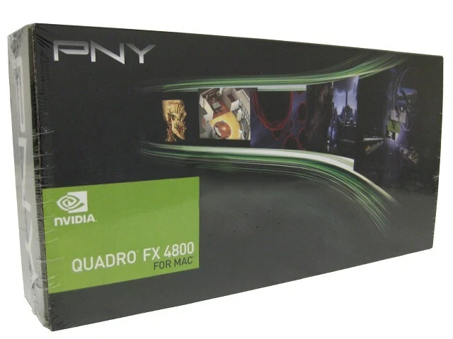 PNY nVidia Quadro FX 4800 for MAC 1.5GB DVI Video Card VCQFX4800MACX16-PB - Image 1 of 3