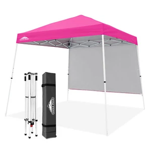 EAGLE PEAK 10x10 Portable Slant Leg Instant Canopy Tent with Sidewall - Picture 1 of 60
