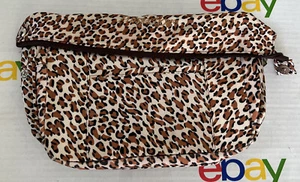 Pursefection Purse Organizer Insert Leopard Travel Bag Cosmetic Zipper Pouch - Picture 1 of 6