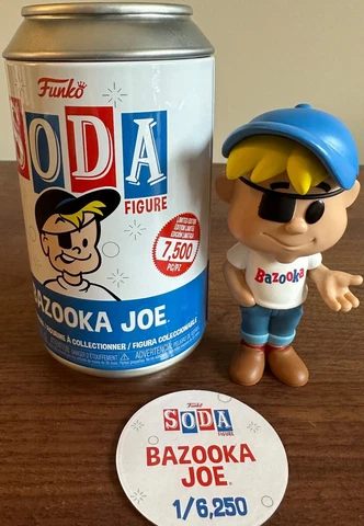 Funko Soda Bazooka Joe Vinyl Figure 1/6,250 Common Open Can Cover