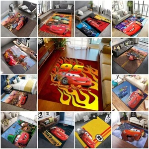 Cars Lightning Mcqueen Bedroom Area Rug Carpets Home Anti-Slip Floor Mat Doormat - Picture 1 of 18