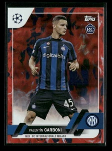 2022-23 Topps UEFA Club Competitions #6 Valentín Carboni Inferno Foil - Picture 1 of 2