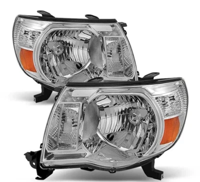 Par de faros cromados izquierda + derecha para Toyota Tacoma 2005-2011 Foto 1 de 4