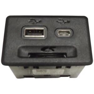 Multi-Media Receptacle Jet Black USB SD USB-C 2018 Cadillac XTS 13520517 - Picture 1 of 4