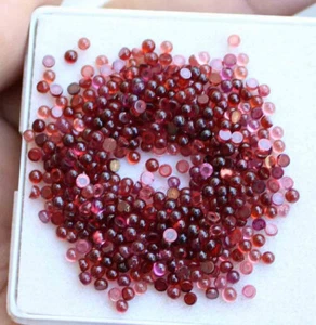Lote de piedras preciosas sueltas sin tratar granate rodolita natural 37,30 quilates 2 mm cabina redonda - Imagen 1 de 3