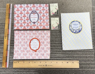 Antique Late 1800-1920's French Plus Pefume & Soap Original Labels Floral Gold 1 - Image 1 of 4