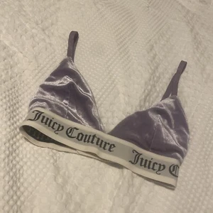 Juicy Couture Crop Top Bralette Lilac Velour Size Xxs 4/6/8 - Picture 1 of 4