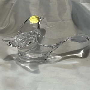 Vtg Princess House Fine French Crystal Dove Bird Votive Trinket Candy Dish - Picture 1 of 11