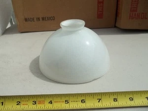 A7217 6.5" WHITE Kerosene Oil Student Glass Lamp Shade - Picture 1 of 1