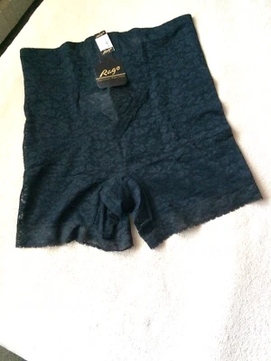 RAGO 46/8X  Black Extra Firm High Waisted Long Leg  Girdle #6207 NWT - Image 1 of 4