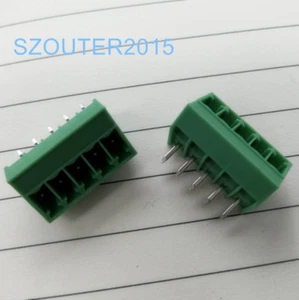 2 PIEZAS Conector de Bloque de Terminal de 5 Pines 3.5mm 270 Grados Nuevo - Imagen 1 de 2