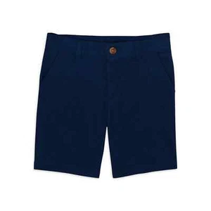 Wonder Nation School Uniform Short Boys Size 14 Blue Flat Front Cotton Blend - Picture 1 of 3