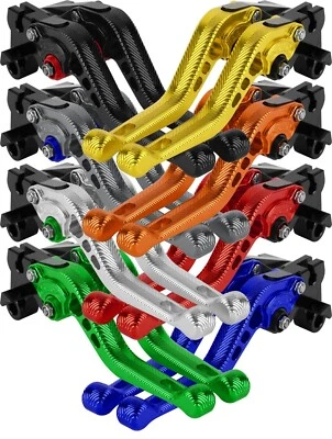 For Yamaha YZF R6	1999-2004 R1 2002-2003 CNC Clutch Brake Levers 3D Short/Long - Image 1 of 4