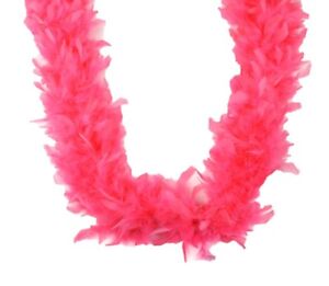 Flamingo Pink 45 gm 72 in 6 Ft  Chandelle Feather Boa