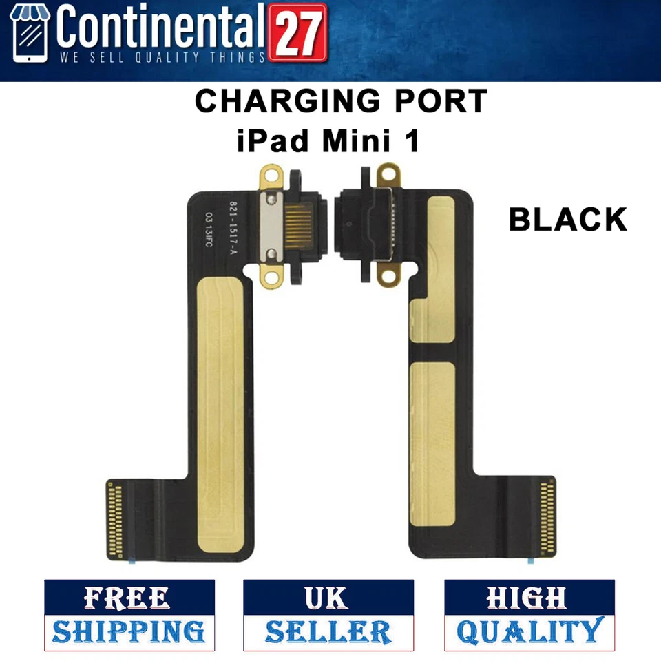 Black Charging Port Dock Connector Replacement Flex Cable For iPad Mini 1st Gen - Image 1 of 1